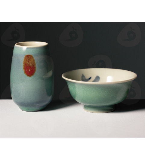 戴竹谿 - 青瓷品茗杯/聞香杯